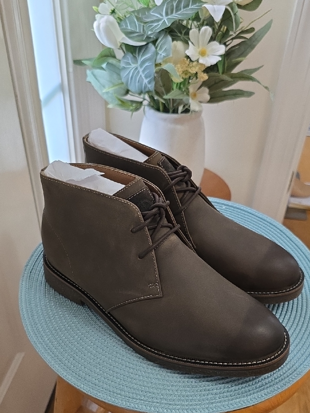 Dockers Brand Brown Men's Chukka Boots - Lace-Up Desert Styledockers Size 9